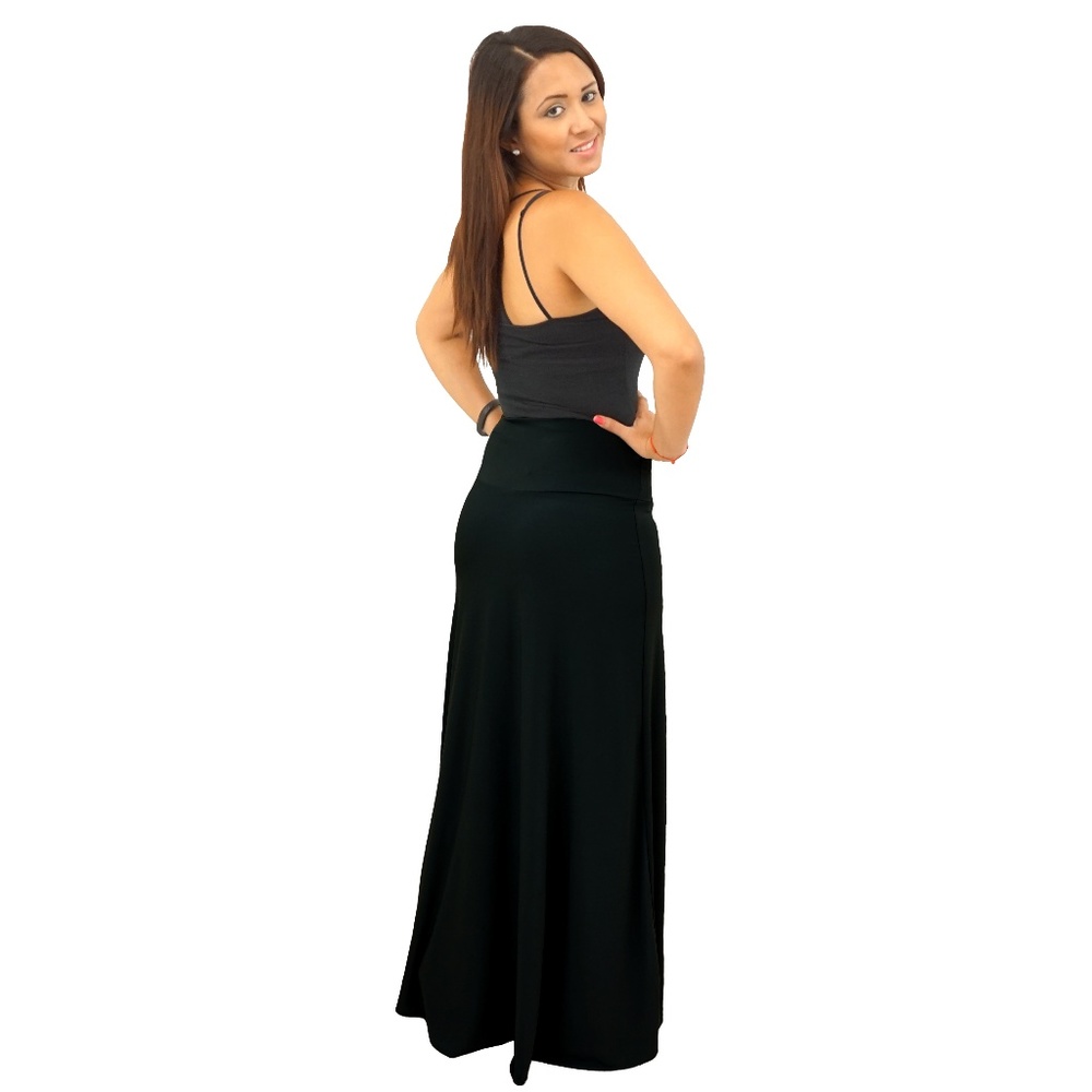 Long Maxi Solid Color Skirts